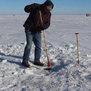 ice chisel spud bar ice fishing